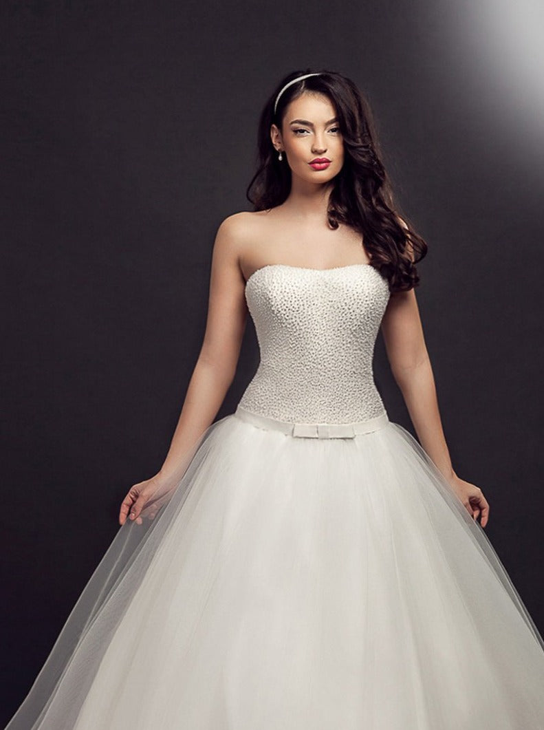 Dentelle Ivoire Perlée - Mallory