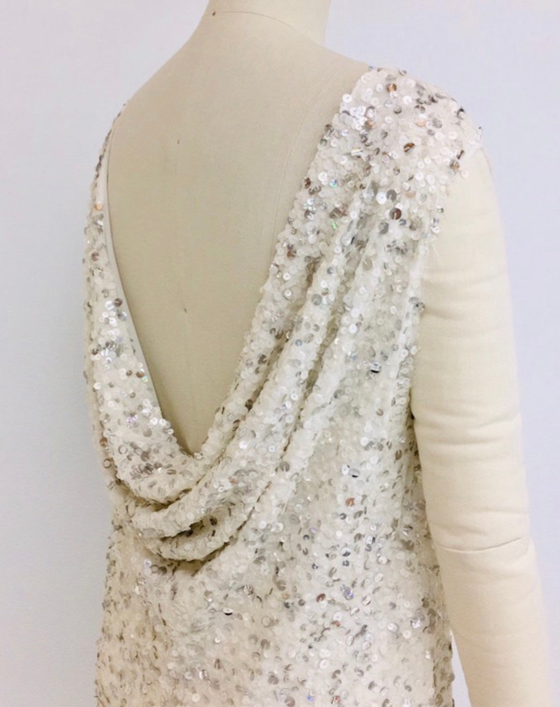 Georgette ornée de sequins - Étoiles