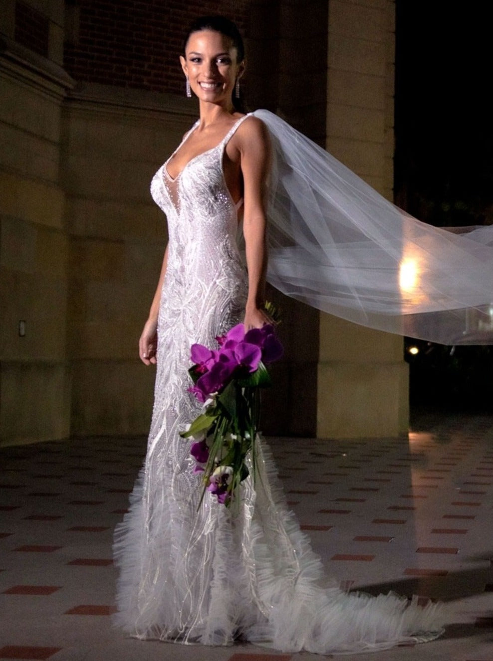 Dentelle Brodée Ivoire - Marie Jacques