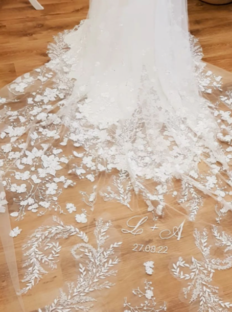 Dentelle Italienne Brodée Ivoire - Styla