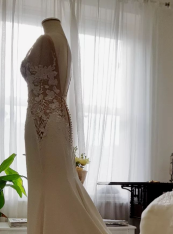 Dentelle Italienne Brodée Ivoire - Styla