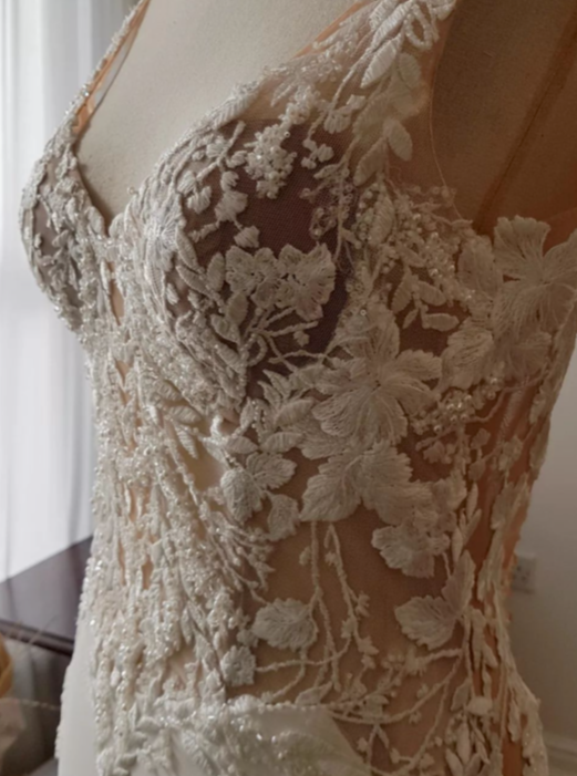 Dentelle Italienne Brodée Ivoire - Styla