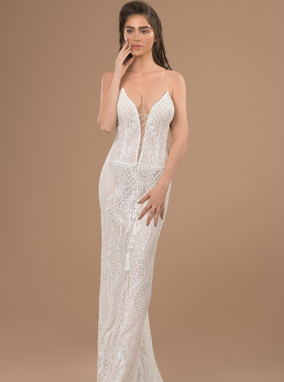 Dentelle Brodée Ivoire - Gianna