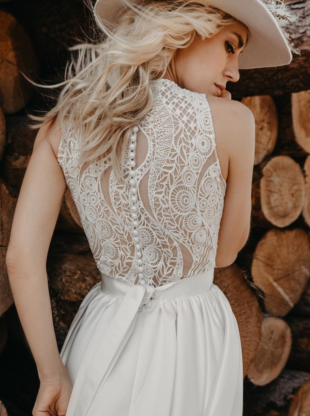 Dentelle Brodée Ivoire - Gianna