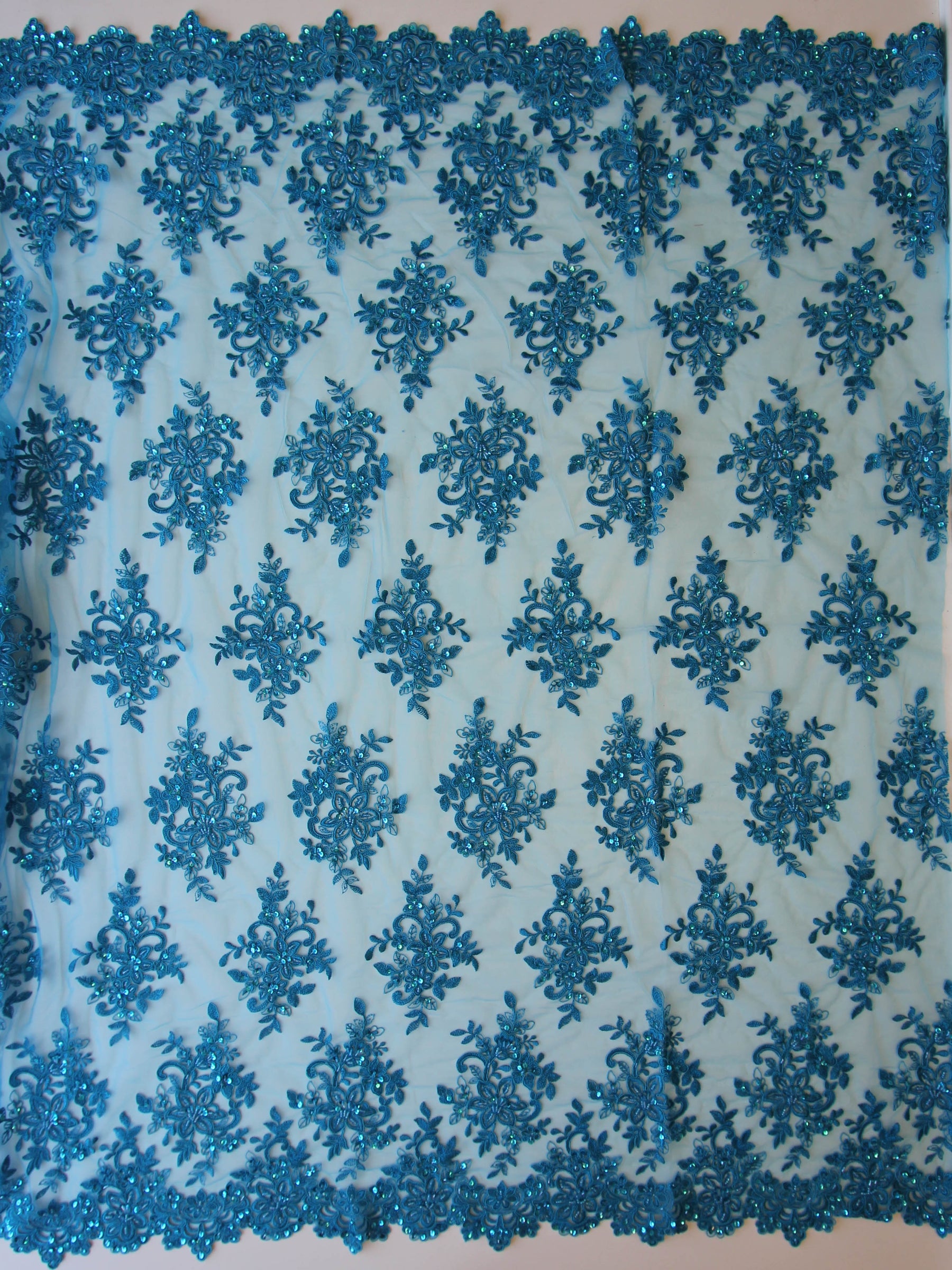 Dentelle Perlée Turquoise - Kady
