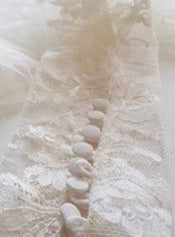 Dentelle Chantilly ivoire biologique - Hima