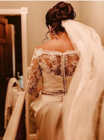 Dentelle Ivoire Cordonnée et Perlée – Rochelle