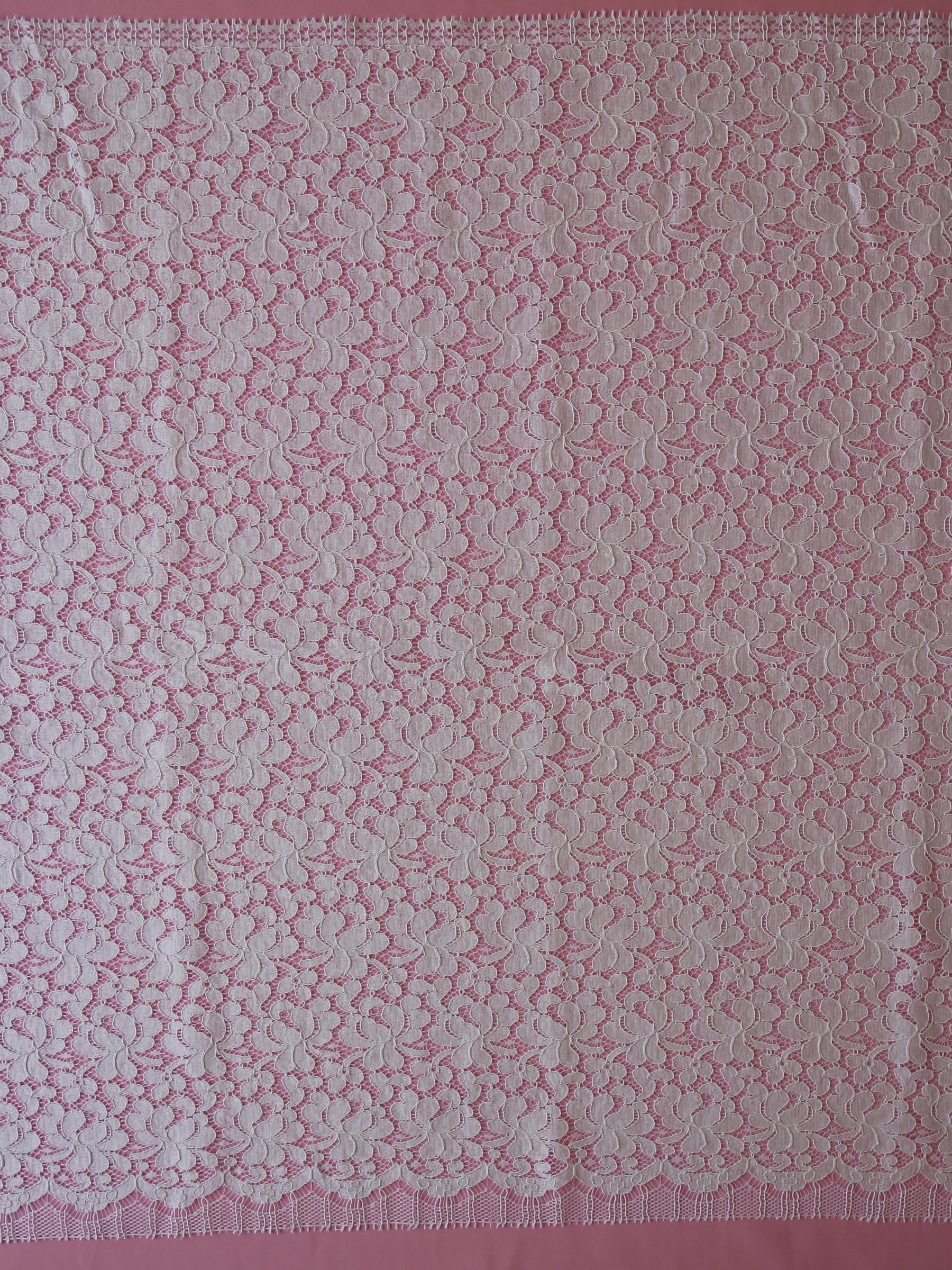 Dentelle Chantilly Cordon Blanc - Francine
