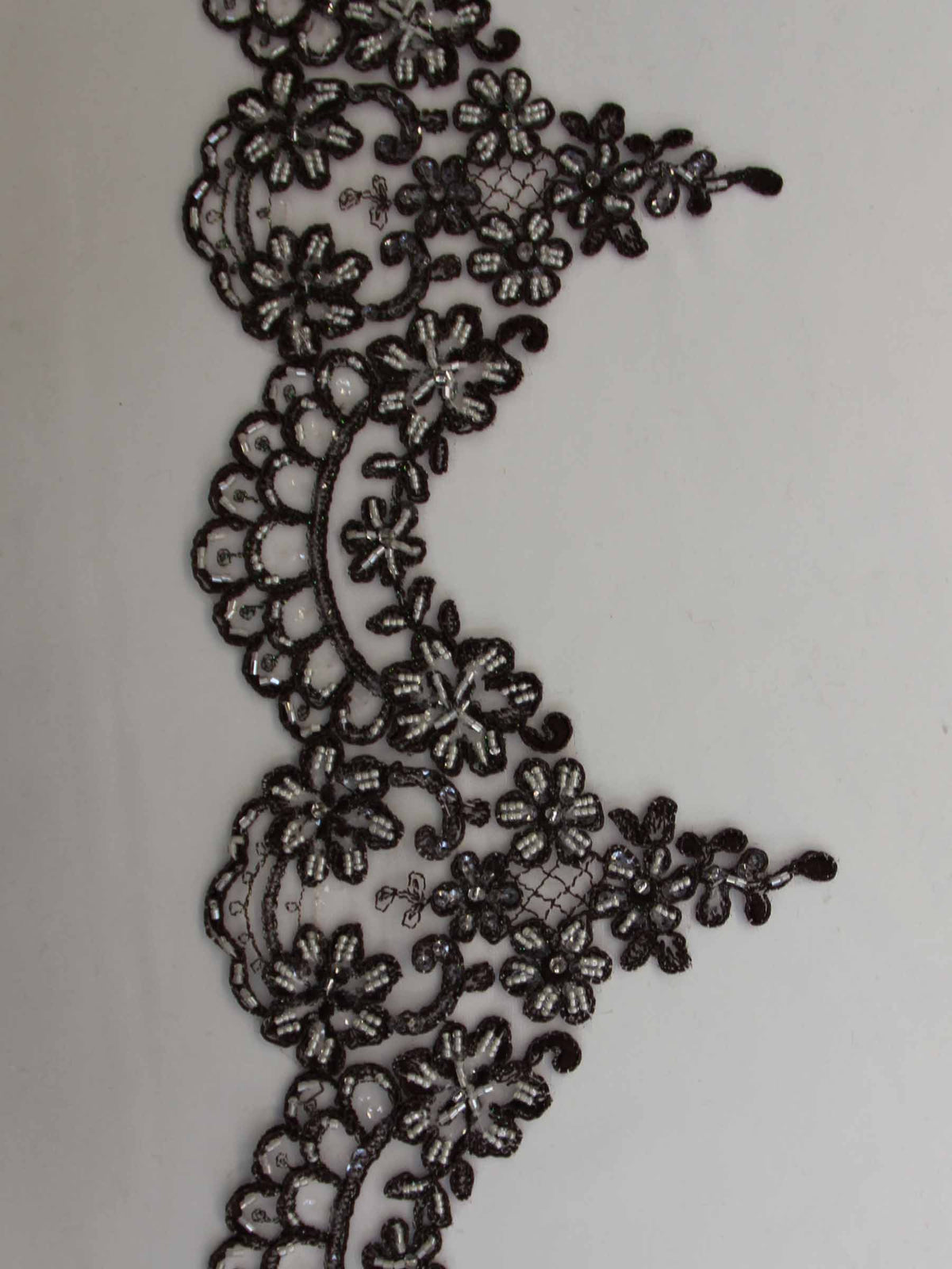 Bordure en dentelle marron espresso - Alexandra