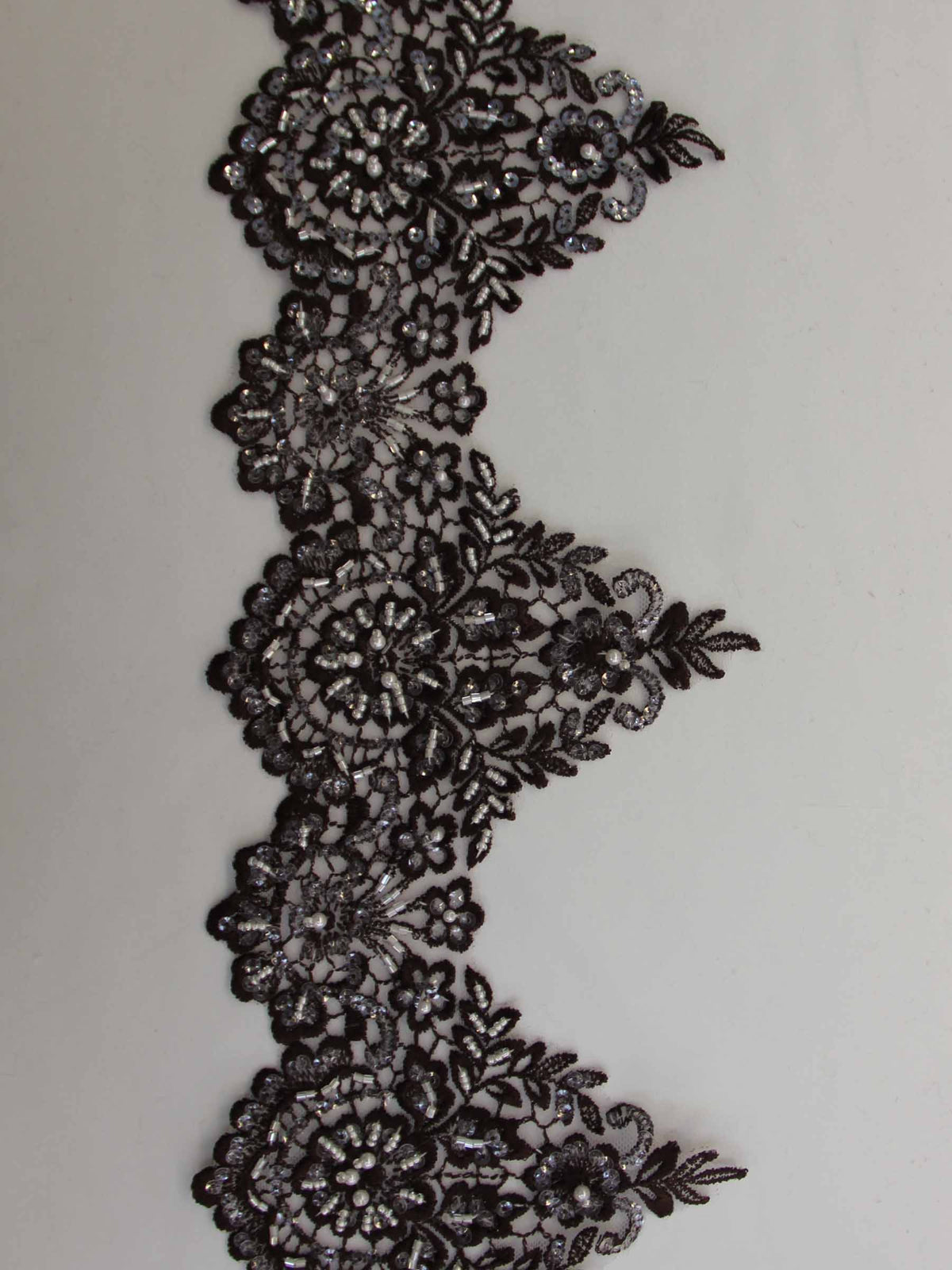 Bordure en dentelle brun espresso - Hazel