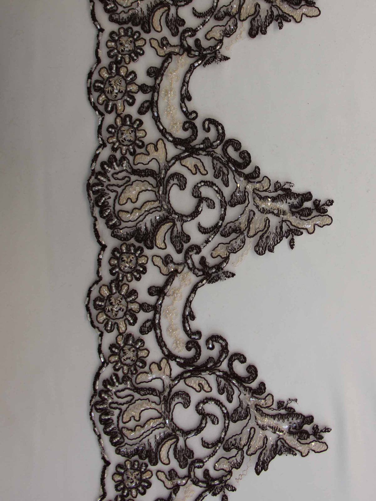 Bordure en dentelle marron espresso - Jessica