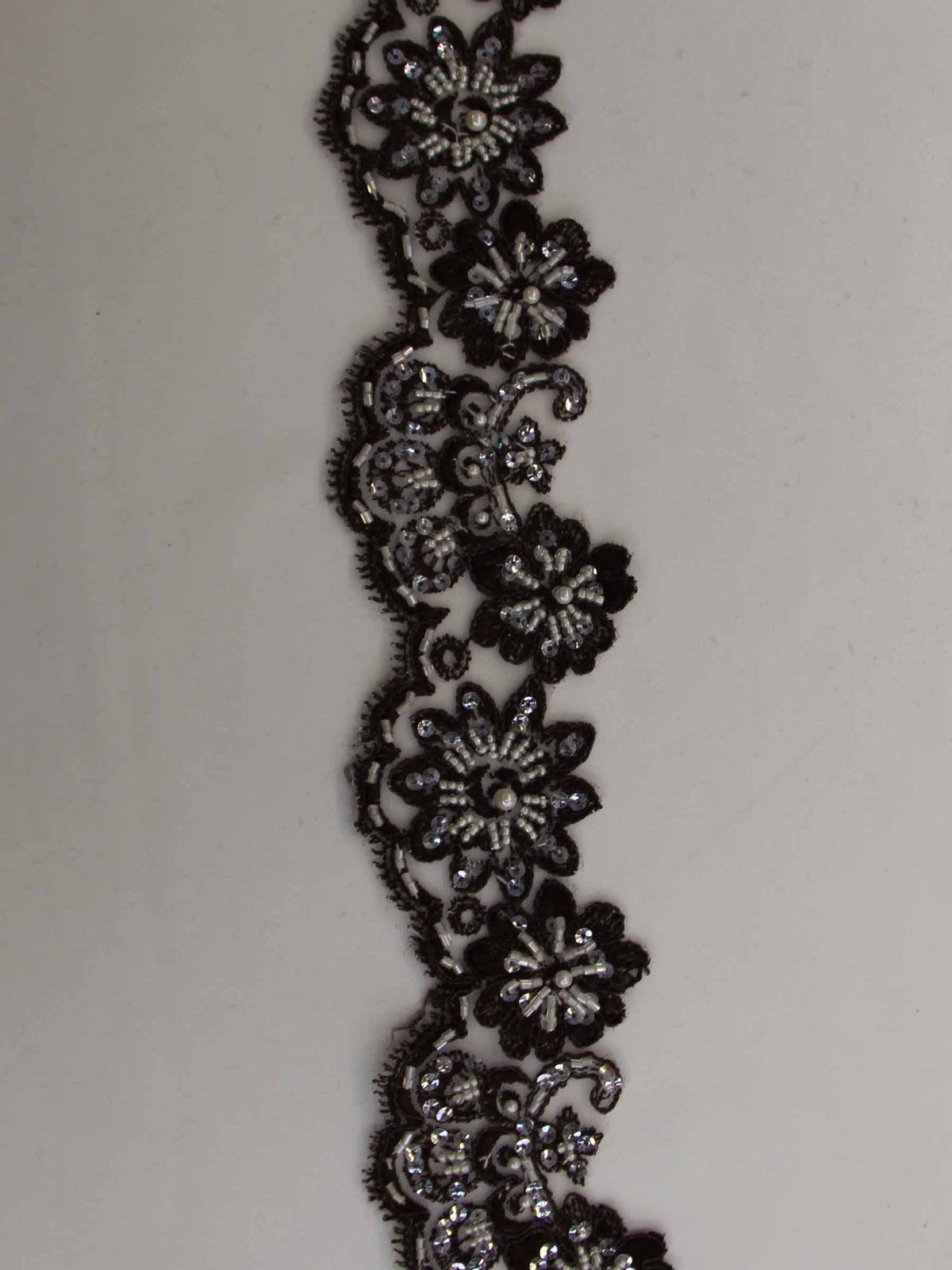 Bordure en dentelle marron espresso - Sheila