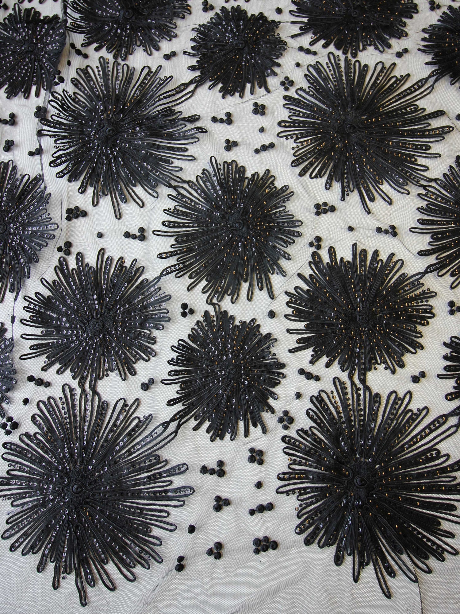 Glamorous Black Lace Fabric