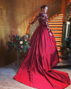 Carolyn baxter Janis Wine dress