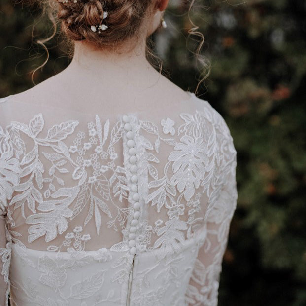 Embroidered Tulle for Bridalwear