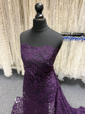Dentelle brodée de paillettes violettes – Richina