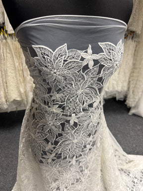Dentelle Brodé Ivoire - Lalita