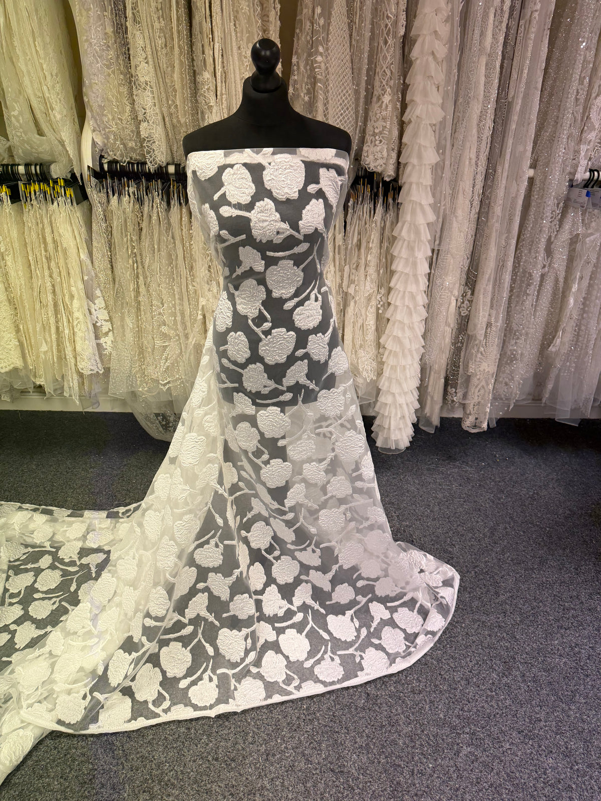 Jacquard ivoire fil coupé - Ensoleillé