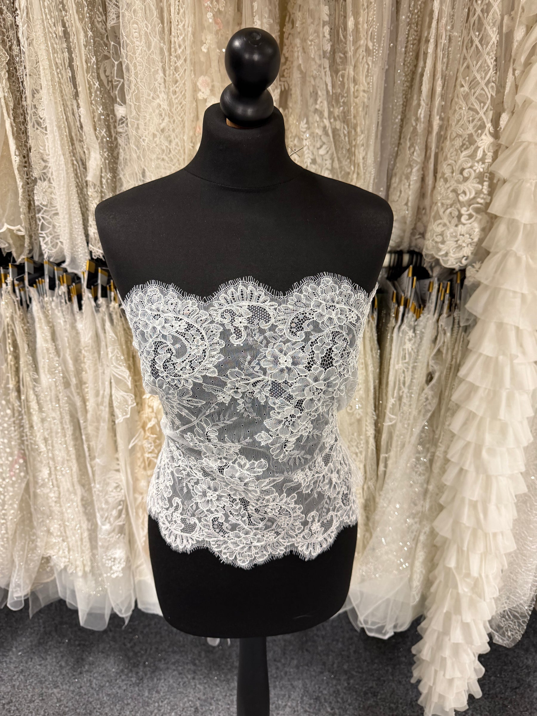 Ivory Corded Lace Trim - Lirin