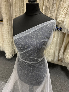 Tulle blanc pailleté - Blinder