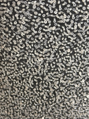 Tulle brodé de perles ivoire - EB1012