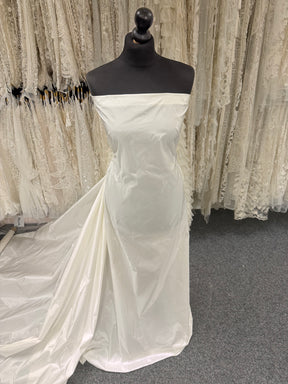 Taffetas ivoire en polyester - P599