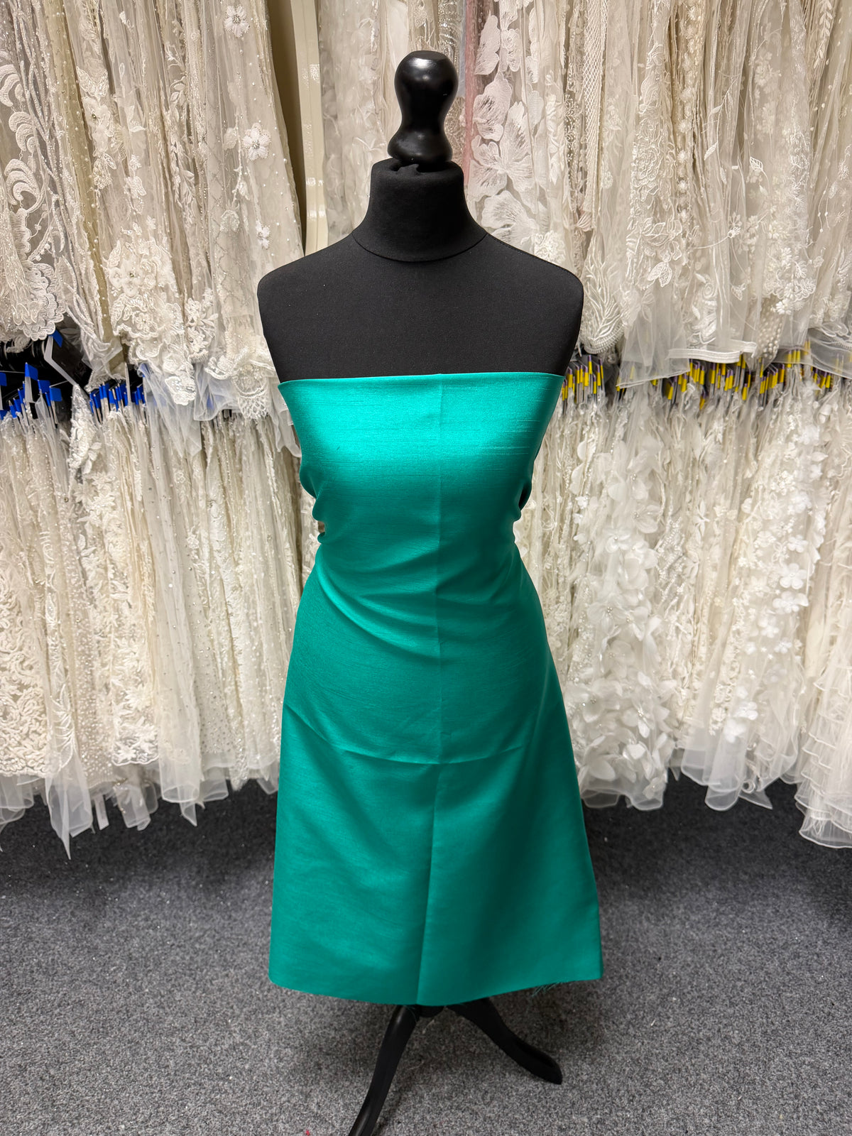Dupion en satin de polyester jade - Clarté (P967)