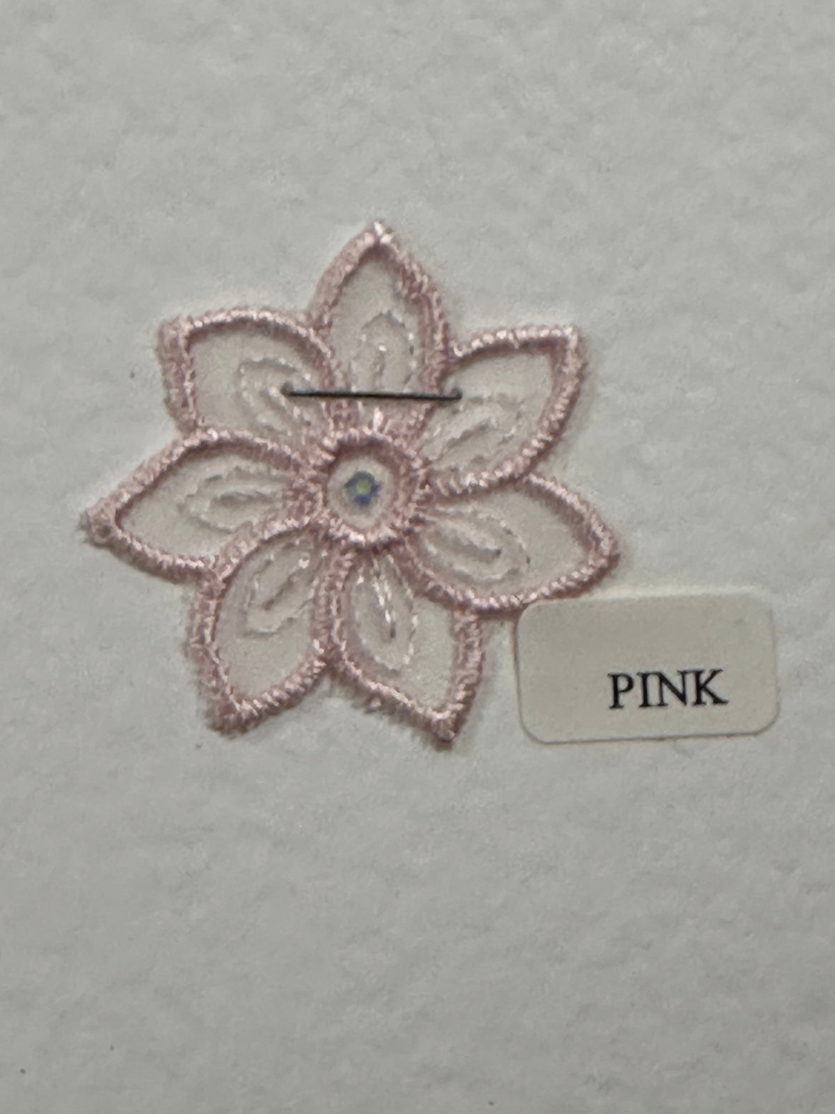 Pink Daisy Motif with Swarovski - AP 34207 (CF)