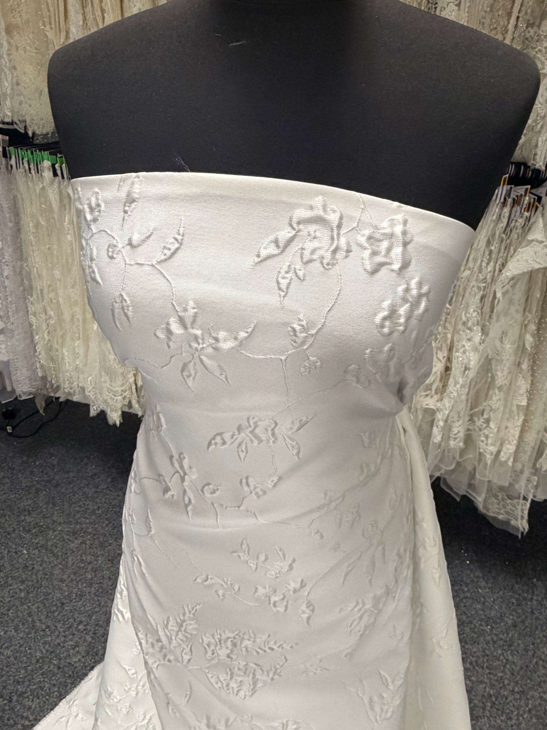 Brocade Jacquard Ivoire - Tresorini