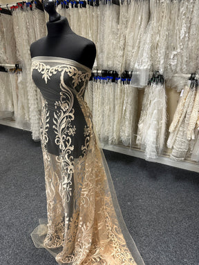 Dentelle Brodée Champagne - Dinah