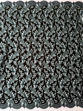 Dentelle en velours 3D Forêt - EB3023