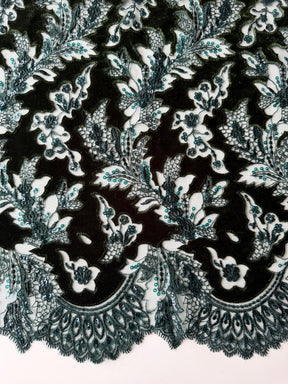 Dentelle en velours 3D Forêt - EB3023