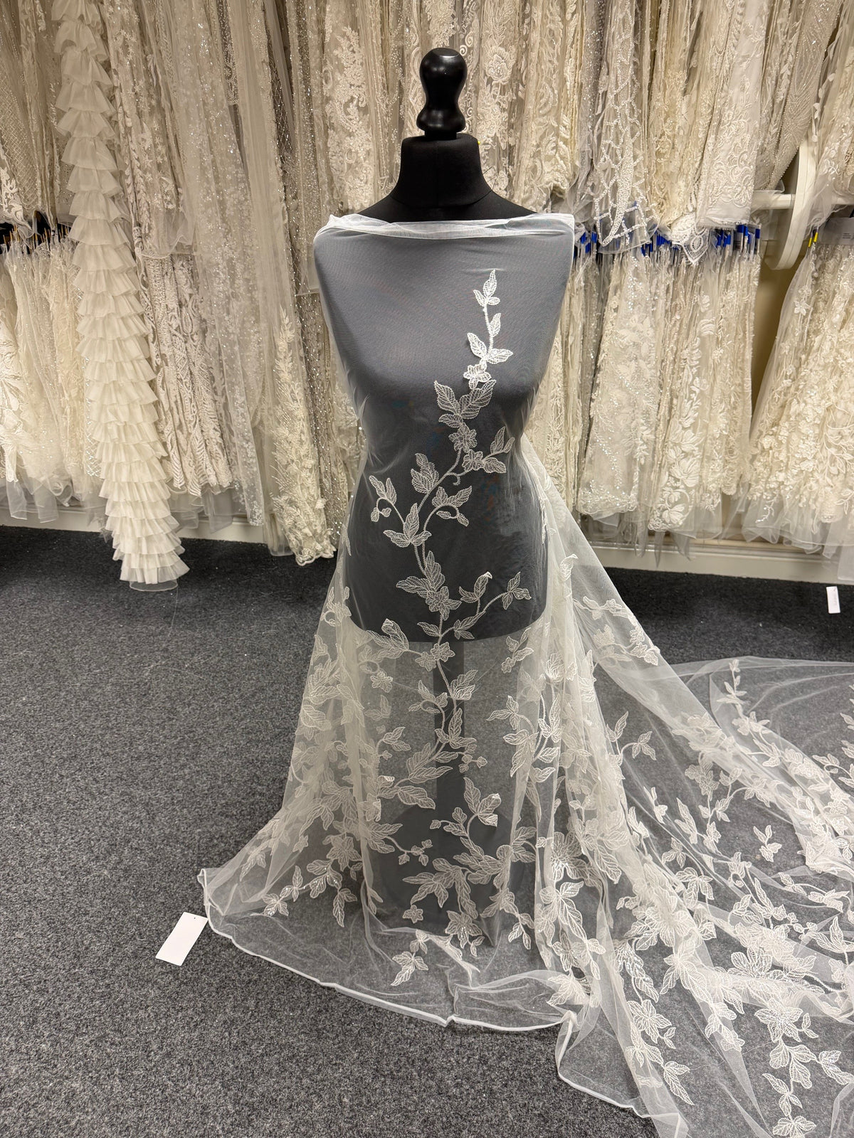 Ivory Sequin Lace - EB3040