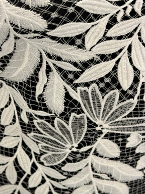 Dentelle de mariée à paillettes ivoire - EB3049