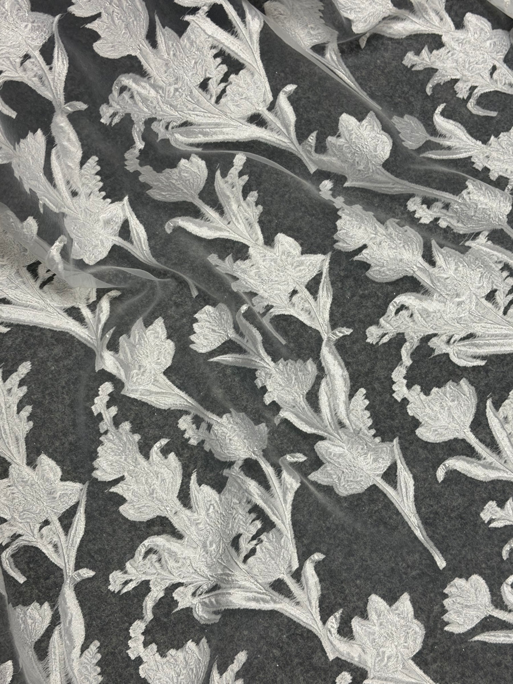 Jacquard ivoire fil coupé - Banks