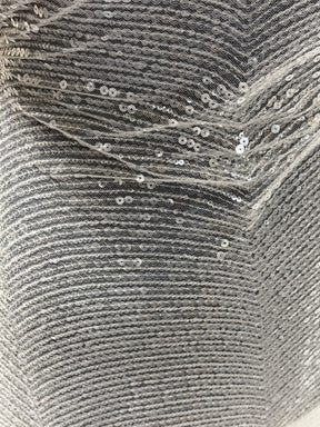Tulle à sequins brodé bleu ciel – EB3020
