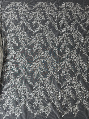 Dentelle à paillettes ivoire - EB3065