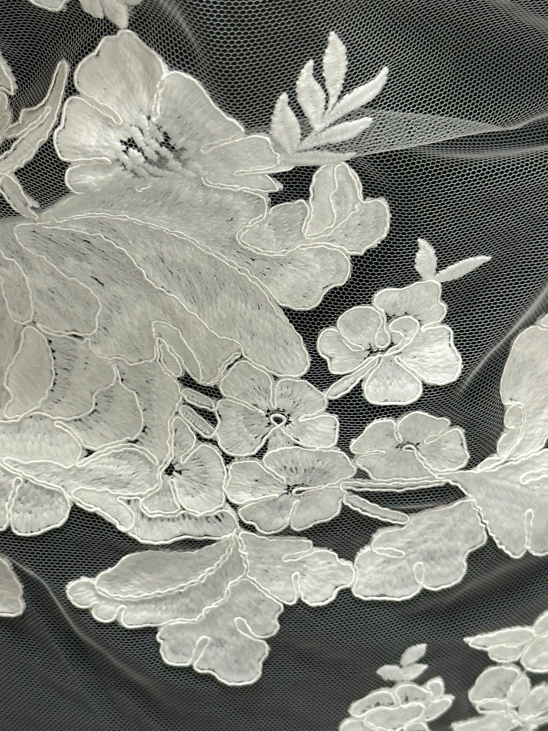 Dentelle cordée ivoire - Potins