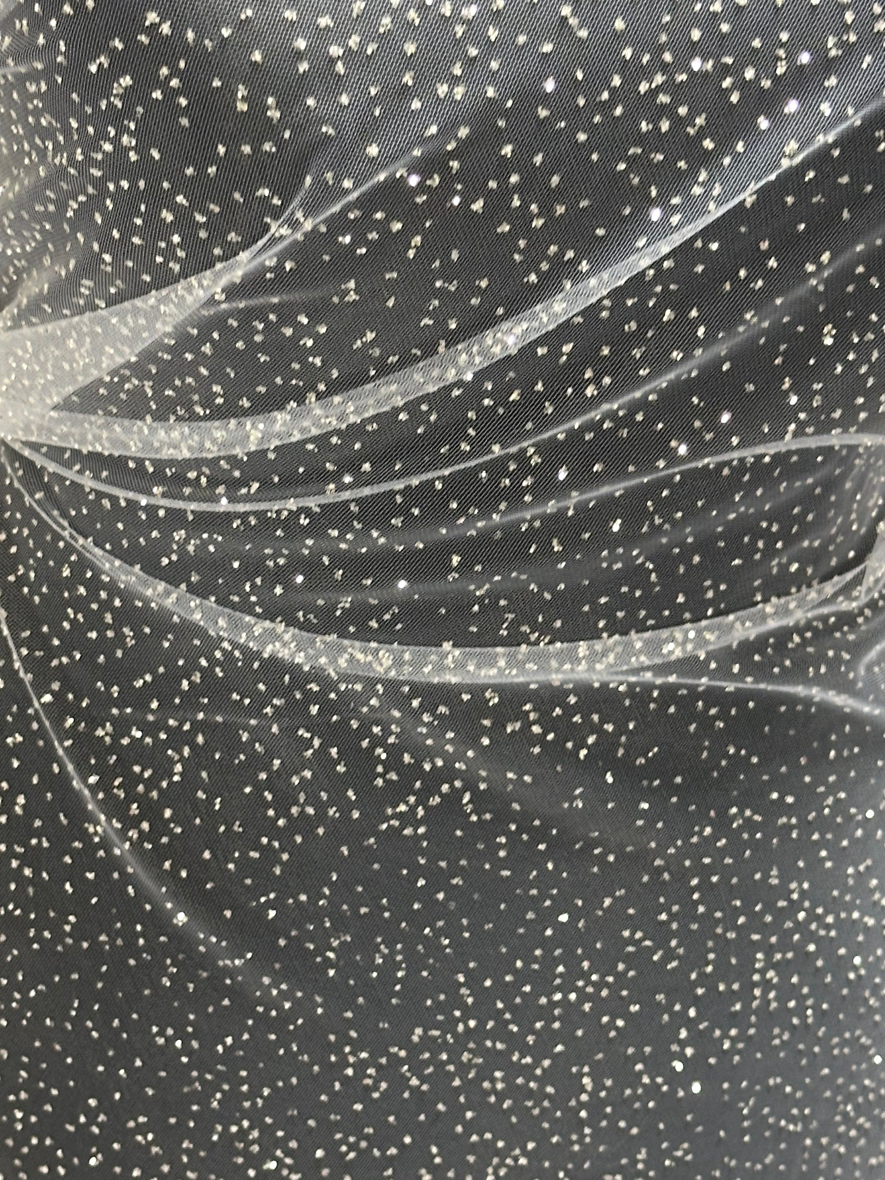 Tulle blanc pailleté - Blinder