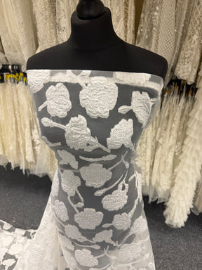 Jacquard ivoire fil coupé - Ensoleillé