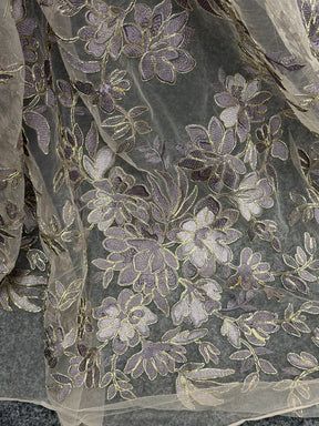 Dentelle lavande avec cordon doré - Kylar