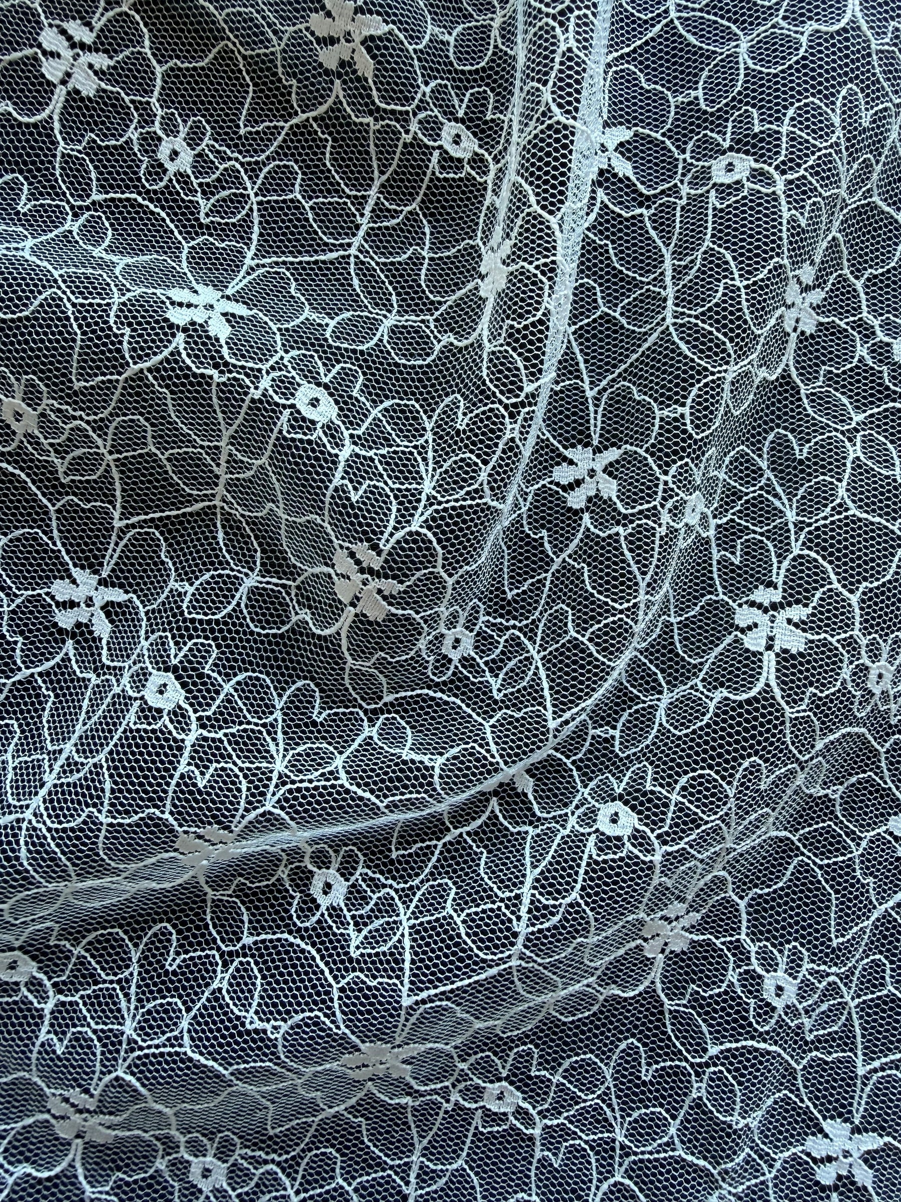 Dentelle brodée ivoire - EB5020