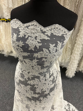 Dentelle cordée ivoire - Bernice (CF)