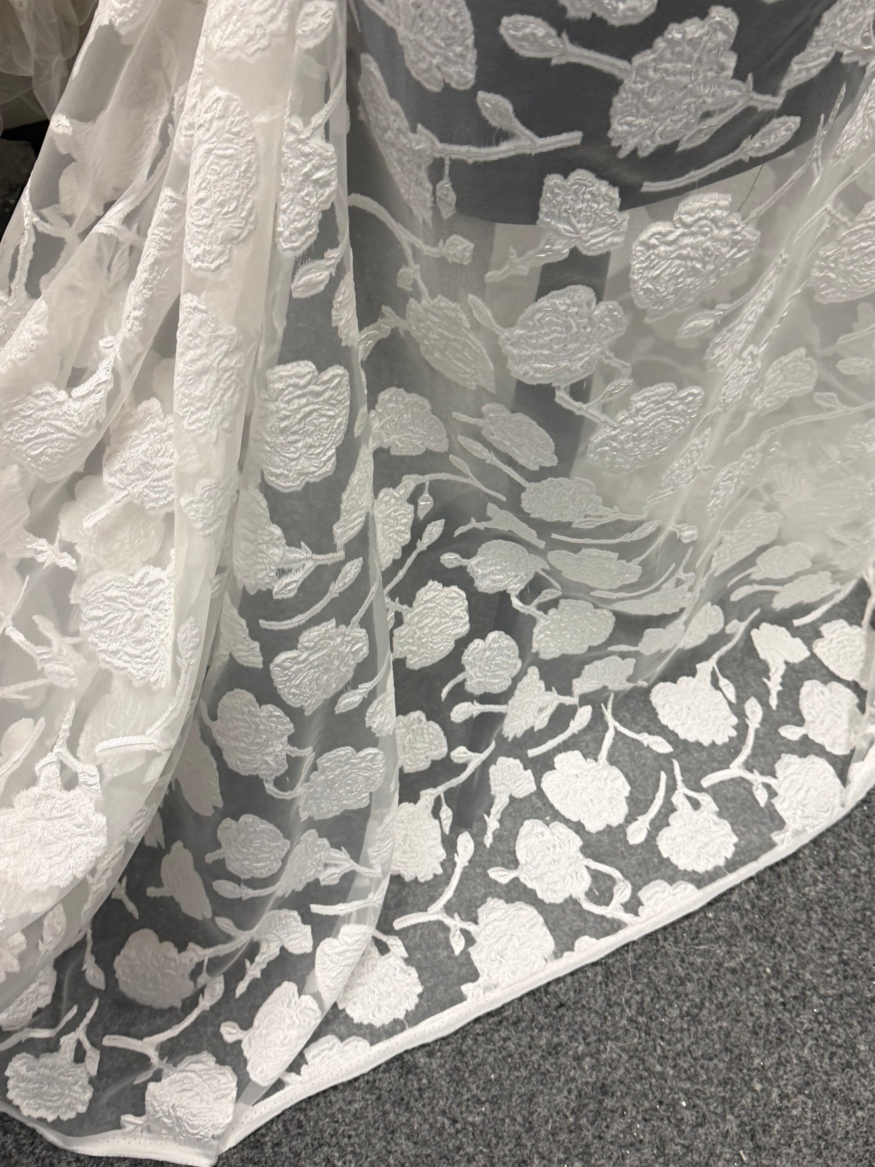 Jacquard ivoire fil coupé - Ensoleillé