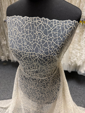 Dentelle brodée dorée - EB5023