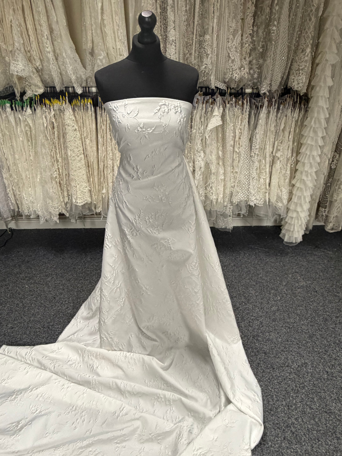 Brocade Jacquard Ivoire - Tresorini