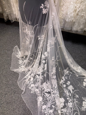 Dentelle perlée ivoire - Mattie