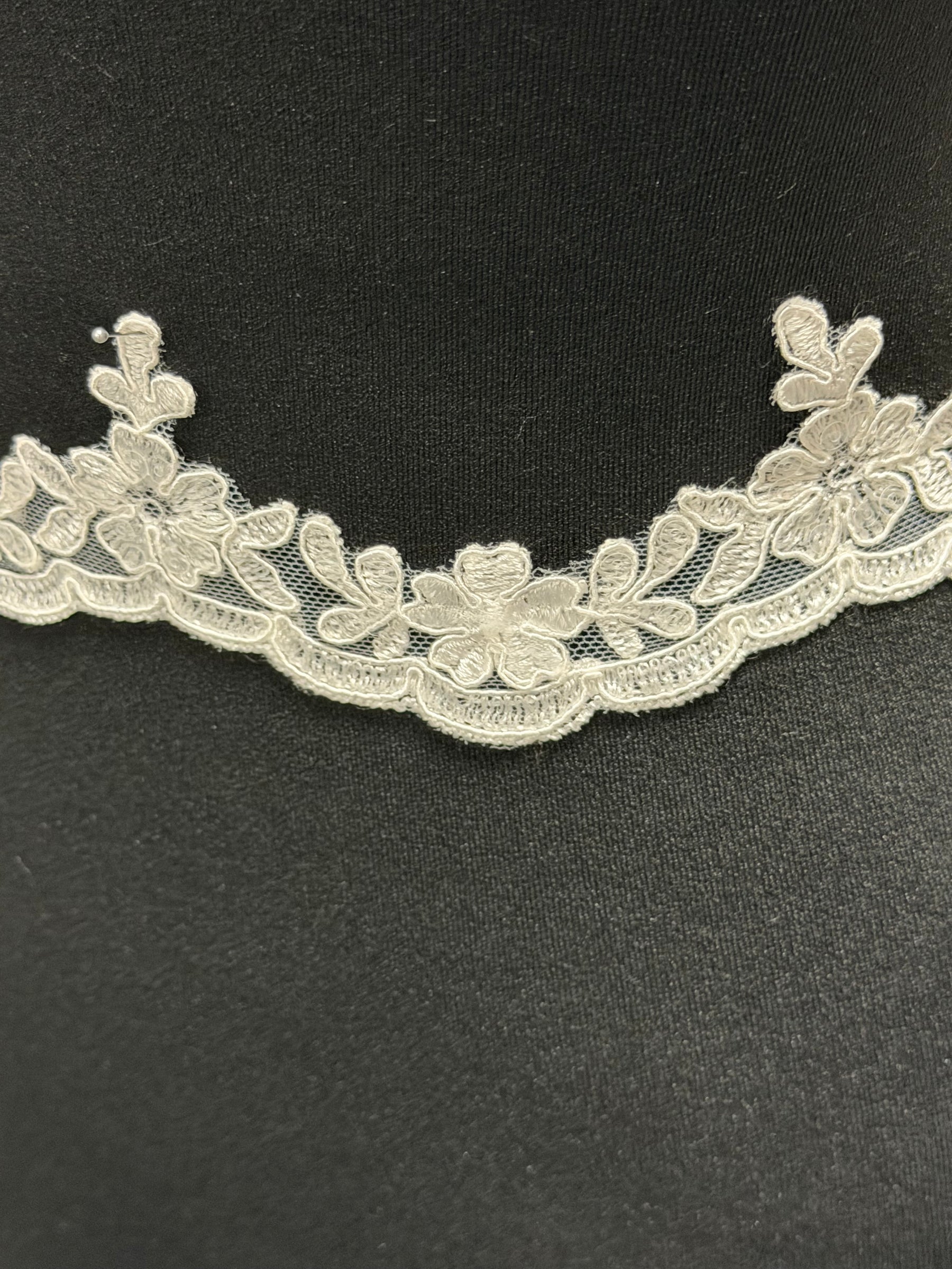 Ivory Corded Lace Trim - T642