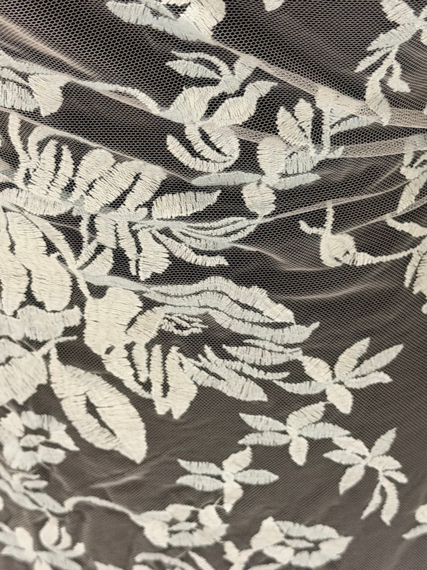 Dentelle brodée bleu ciel – EB5018