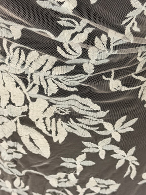 Dentelle brodée bleu ciel – EB5018